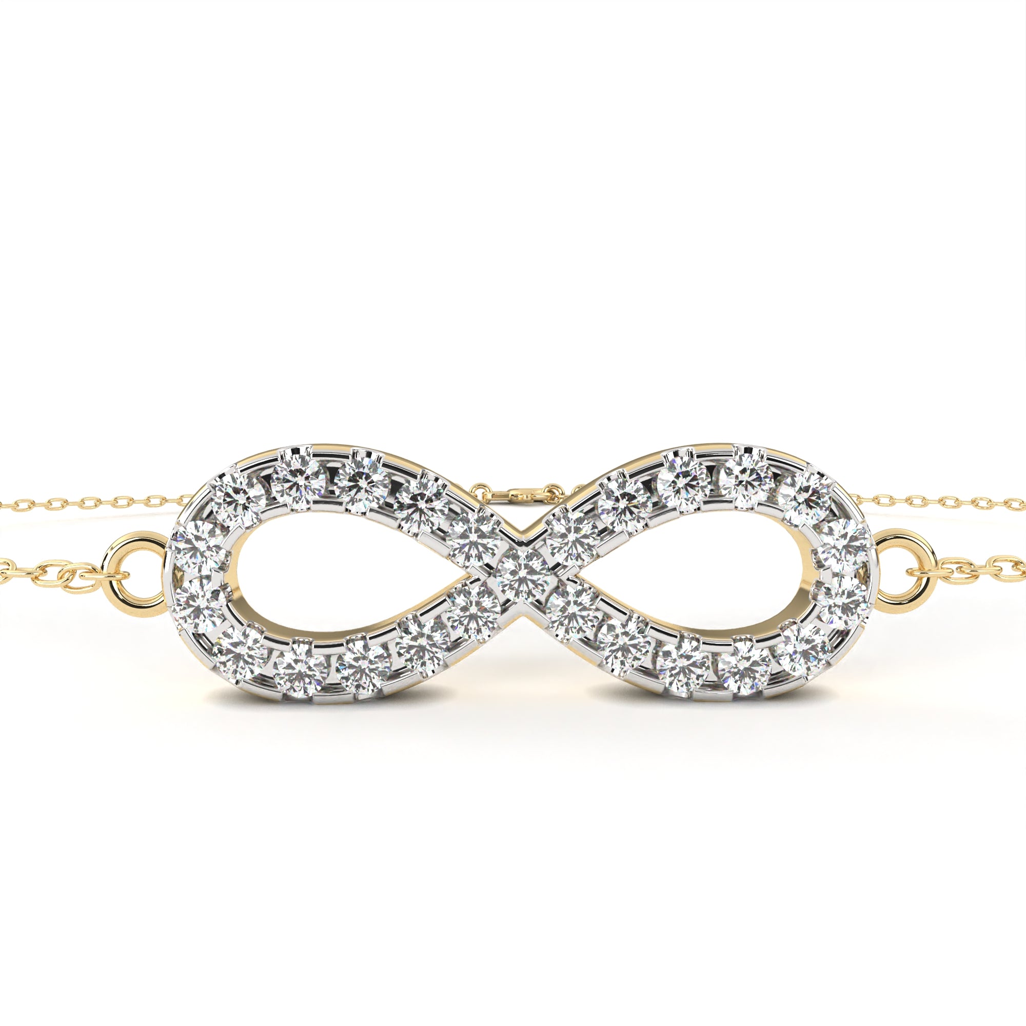 Solitairekart 0.39ct Round Cut Natural Diamond Bracelet-HI Color. VS-SI Clarity
